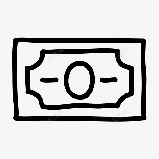 美元钞票银行金融图标svg_新图网 https://ixintu.com 手绘 美元钞票 货币 金融 银行