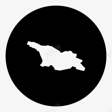 格鲁吉亚国家位置图标图标