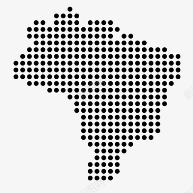 巴西国家位置图标图标