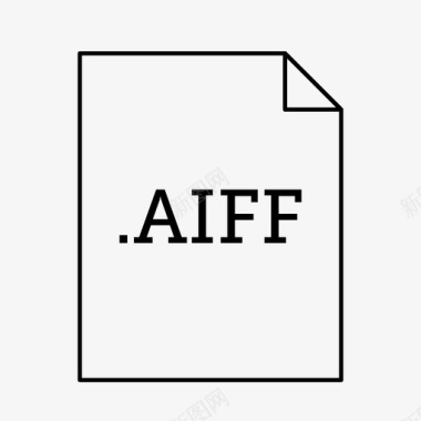 aiff文件文档文件类型图标图标