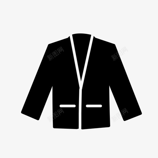 运动夹克衣服外套图标svg_新图网 https://ixintu.com 外套 男人 衣服 运动夹克