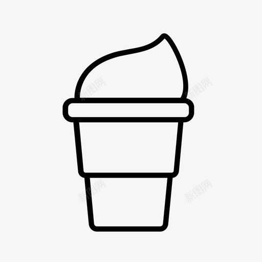 软服务嘉年华食品冰淇淋图标svg_新图网 https://ixintu.com 冰淇淋 嘉年华食品 快餐 软冰淇淋 软服务