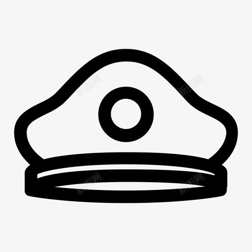 帽子船长大副图标svg_新图网 https://ixintu.com 大副 帽子 海员 船 船长