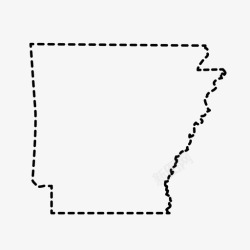 阿肯色阿肯色州地图州图标高清图片