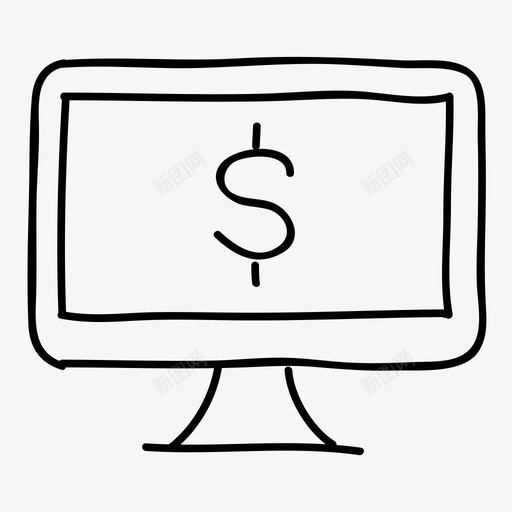 货币桌面银行金融图标svg_新图网 https://ixintu.com imac 手绘 货币桌面 金融 银行