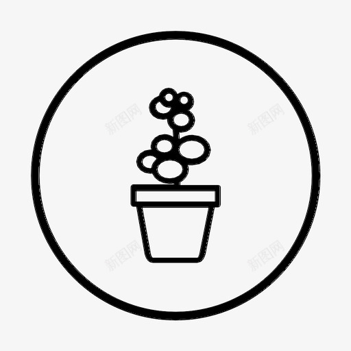 植物环境绿色植物图标svg_新图网 https://ixintu.com 叶子 植物 环境 盆栽 绿色植物