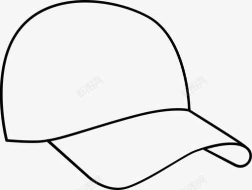 棒球帽配件帽檐图标图标