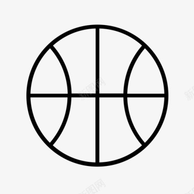 篮球运动运动球图标图标