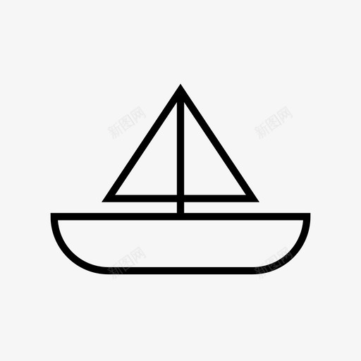 船旅行海洋图标svg_新图网 https://ixintu.com 旅行 海外 海洋 航海 船