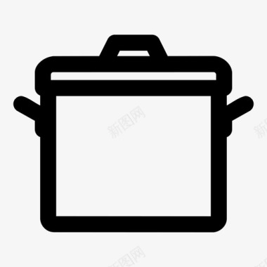 汤锅大锅烹饪图标图标