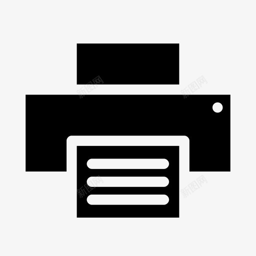 打印机墨盒复印图标svg_新图网 https://ixintu.com 墨盒 复印 多媒体固态 打印机 胶印