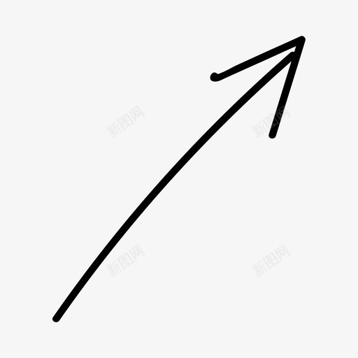 手绘方向箭头2图标svg_新图网 https://ixintu.com 手绘方向箭头2