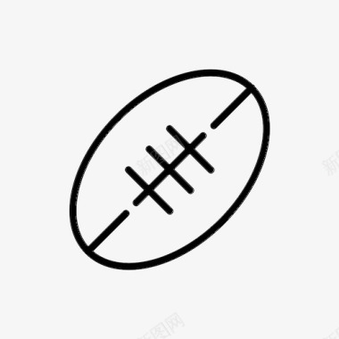 橄榄球球椭圆形图标图标