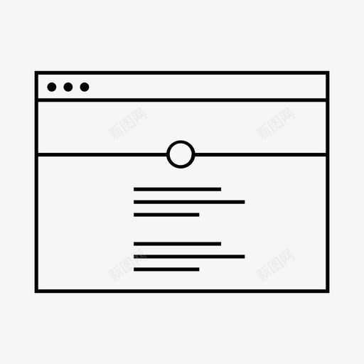 线框站点登陆布局图标svg_新图网 https://ixintu.com 在线 布局 登陆 线框站点 页面