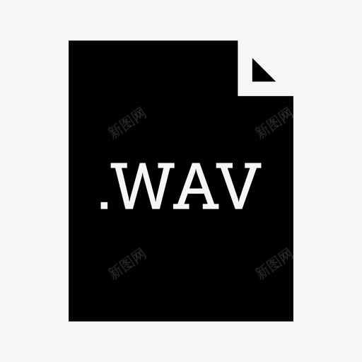 wav文件应用程序文件类型图标svg_新图网 https://ixintu.com wav文件 应用程序 应用程序和文件类型 文件类型