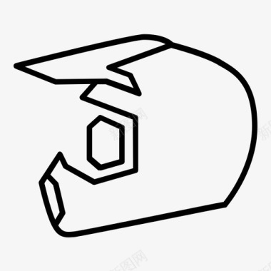 摩托车驾驶员头盔摩托车配件图标图标