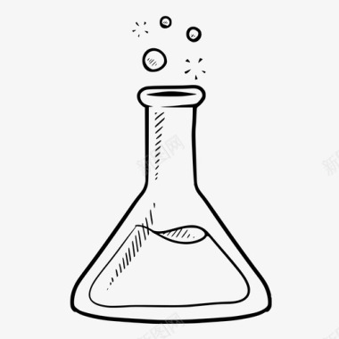 锥形烧瓶烧杯化学品图标图标