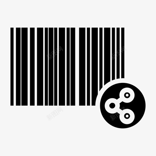 条形码共享标识产品id图标svg_新图网 https://ixintu.com 产品id 条形码共享 标识 购物