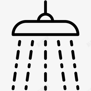 淋浴洗澡身体护理图标图标