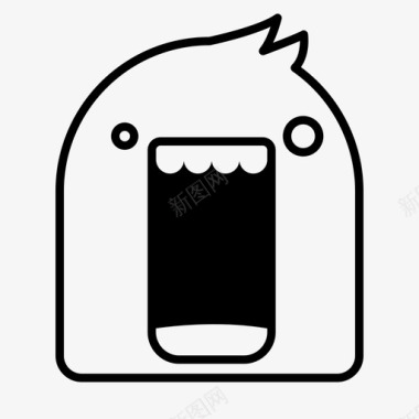 疯狂生物疯狂表情符号图标图标