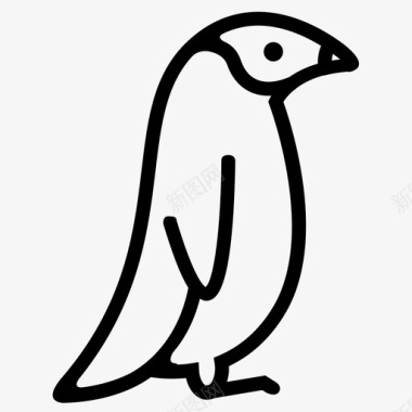 飞马动物南极图标图标