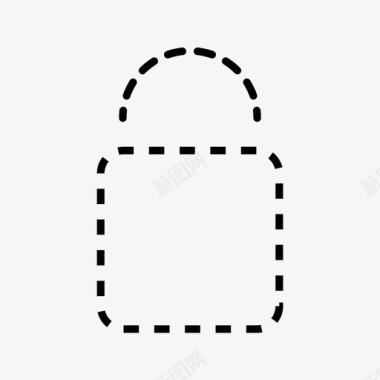 锁挂锁安全图标图标