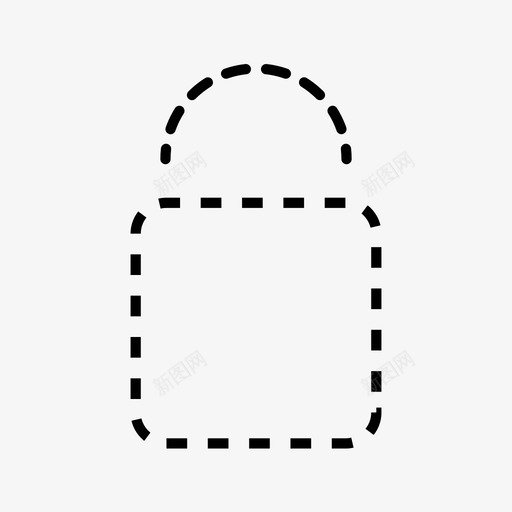 锁挂锁安全图标svg_新图网 https://ixintu.com 安全 常用图标 挂锁 锁