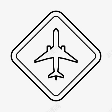 机场标志机场机场大楼图标图标