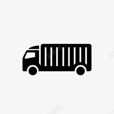 集装箱卡车汽车货物图标图标