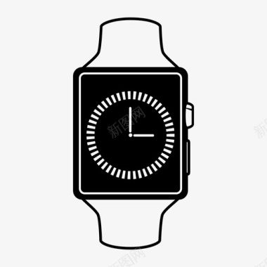 智能手表时间苹果移动图标图标