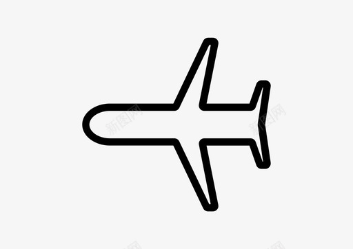 飞机飞行模式旅行图标图标