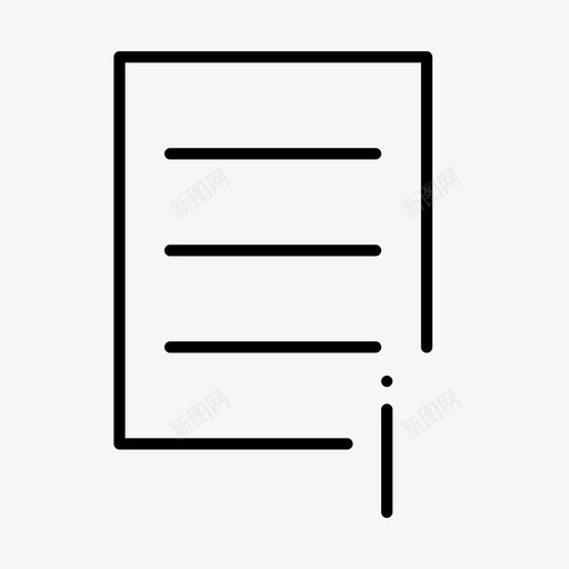 信息纸数据列表图标svg_新图网 https://ixintu.com 信息纸 列表 数据 纸张 薄纸