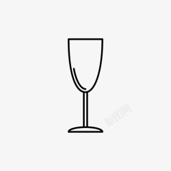 红酒收藏酒杯空杯红酒图标高清图片