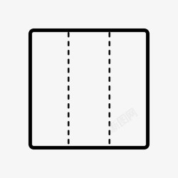 双折双折列纸图标高清图片