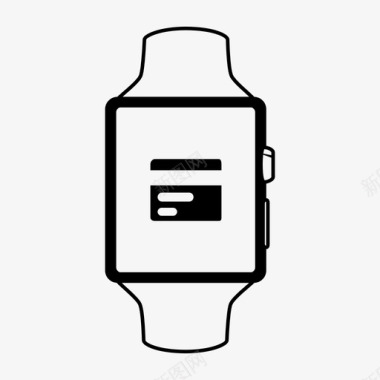 智能手表支付苹果移动图标图标