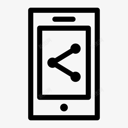 共享电话通信连接图标svg_新图网 https://ixintu.com celuler 共享iphone 共享电话 连接 通信