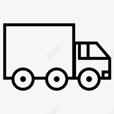 卡车商品运输图标图标