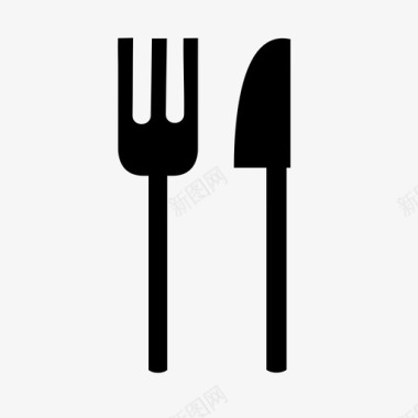 餐具饮食叉子图标图标