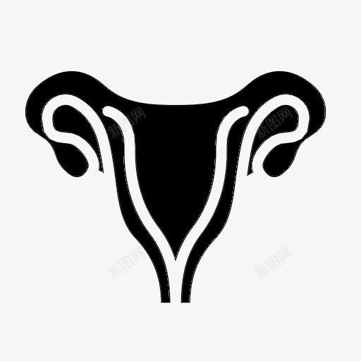 子宫解剖学身体图标svg_新图网 https://ixintu.com 器官 子宫 性 解剖学 身体