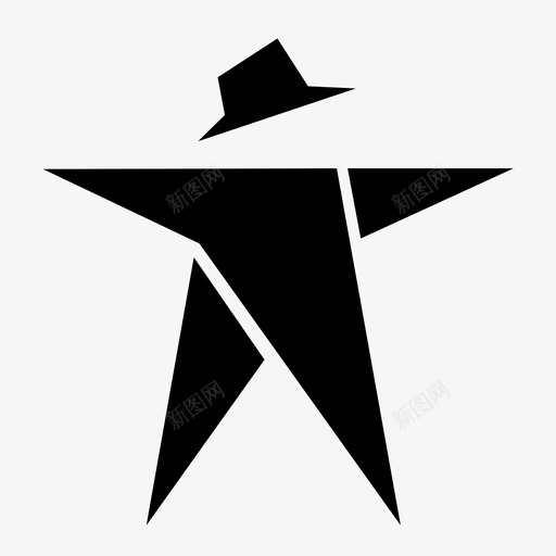明星男人绅士帽子图标svg_新图网 https://ixintu.com 三角形 帽子 明星男人 男人 绅士