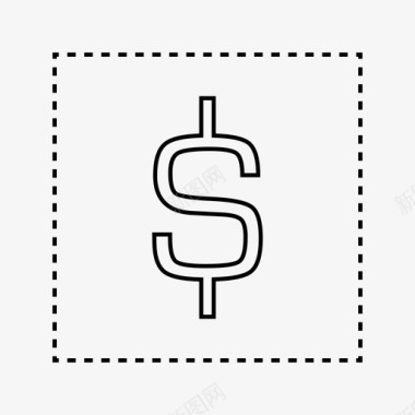 美元现金金融图标图标