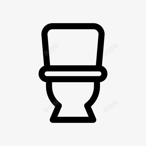 卫生间浴室碗图标svg_新图网 https://ixintu.com 卫生间 家具轮廓图标集 浴室 碗 设施