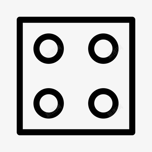 骰子四游戏方块图标svg_新图网 https://ixintu.com 方块 游戏 骰子四