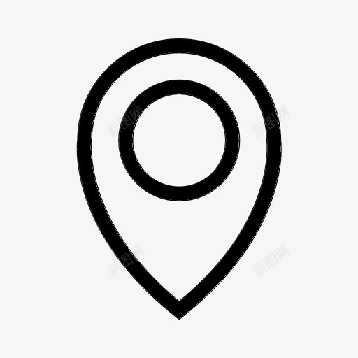 地图针坐标gps图标svg_新图网 https://ixintu.com gps 位置 地图针 坐标