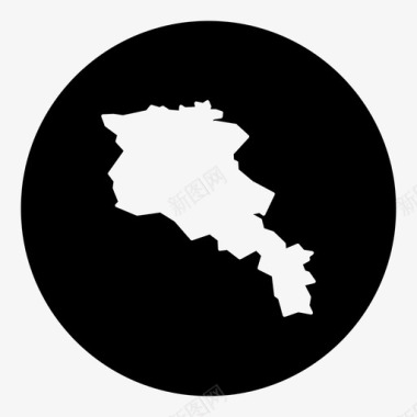 亚美尼亚语国家位置图标图标