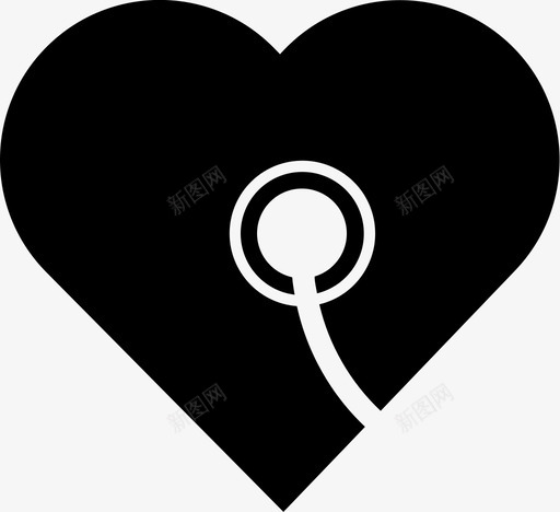心脏检查健康心脏研究图标svg_新图网 https://ixintu.com 健康 健身房 听诊器 心脏检查 心脏研究 心跳 脉搏