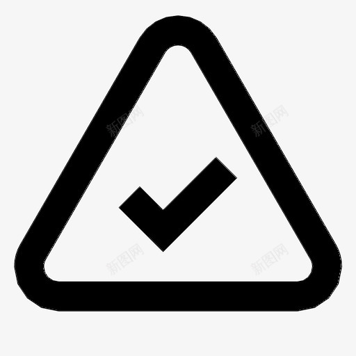 三角检查标记标志图标svg_新图网 https://ixintu.com 三角检查 标志 标记 警告