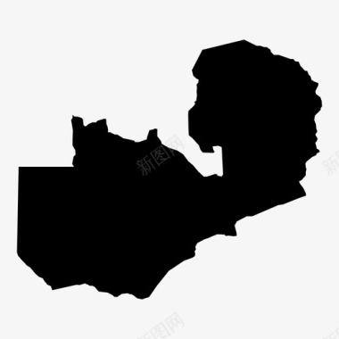 赞比亚非洲国家图标图标