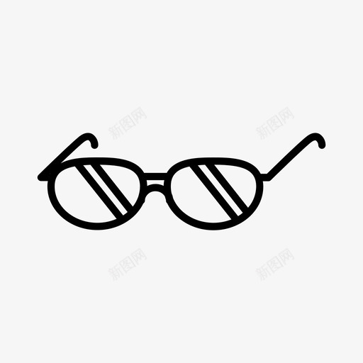 太阳镜眼睛镜片图标svg_新图网 https://ixintu.com 太阳镜 眼睛 衣服 镜片