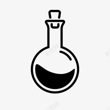 圆底瓶烧瓶实验室图标图标
